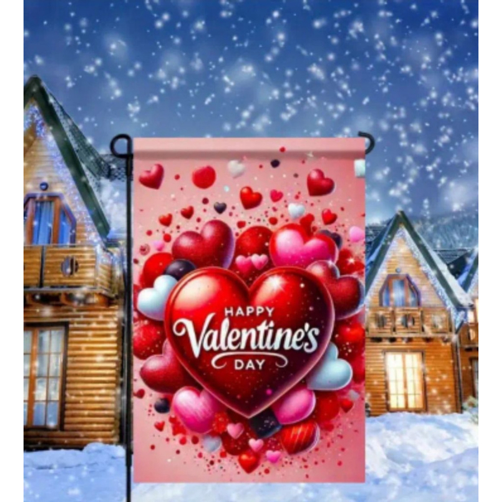 Happy Valentines day Garden Flag